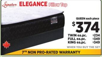 Surplus Furniture Elegance queen mattress set offer