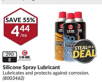 Princess Auto 3-in-one professional silicone spray lubricant offer