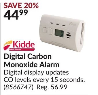 Princess Auto Digital carbon monoxide alarm offer