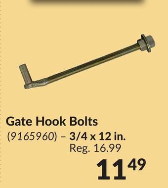 Princess Auto Gate hook bolts offer