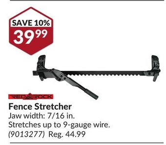 Princess Auto Red rock fence stretcher offer