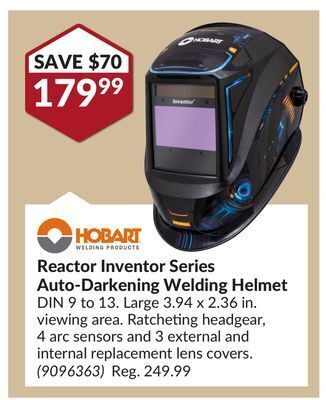 Princess Auto Reactor inventor series auto-darkening welding helmet offer