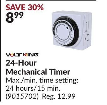 Princess Auto 24-hour mechanical timer offer