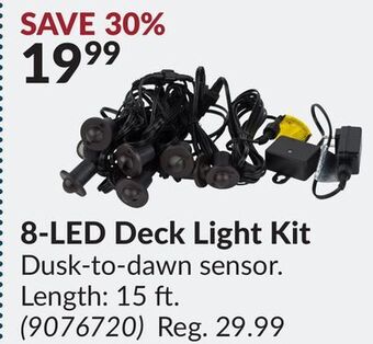 Princess Auto 8-led deck light kit offer