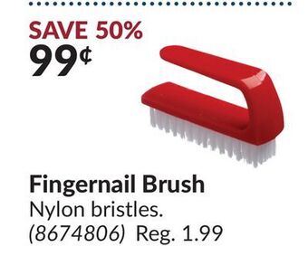 Princess Auto Fingernail brush offer