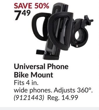 Princess Auto Universal phone bike mount offer