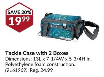 Princess Auto Tackle case with 2 boxes offer