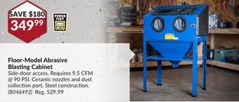 Princess Auto Floor-model abrasive blasting cabinet offer