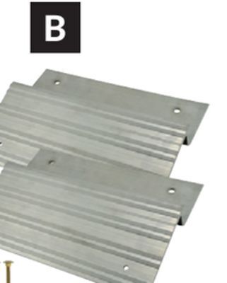 Princess Auto 12 in. 750 lb aluminum ramp end plate kit offer