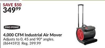 Princess Auto 4, 000 cfm industrial air mover offer