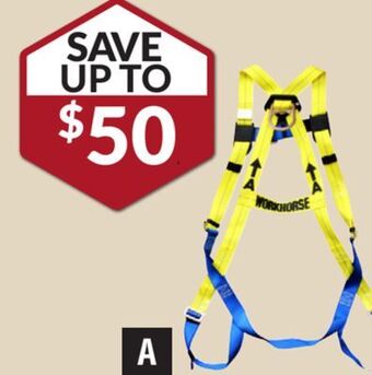 Princess Auto Lightweight full-body safety harness offer