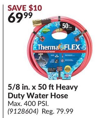 Princess Auto 5/8 in. x 50 ft heavy duty water hose offer