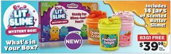 Showcase Lit slime mystery box offer