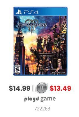 GameStop Ps4 kingdom hearts 3 offer