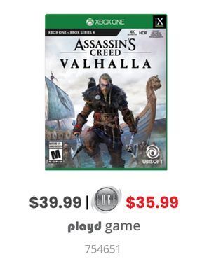 GameStop Assassin's creed valhalla by ubisoft xbox one offer
