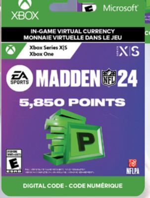 GameStop Xbox madden 24 5850 points - digital by ea electronic arts digital offer