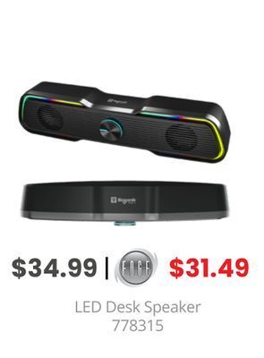 GameStop Biogenik led desk speaker offer