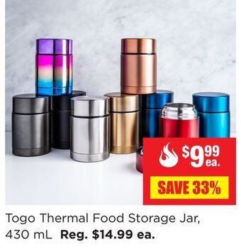 Kitchen Stuff Plus Togo thermal food storage jar offer