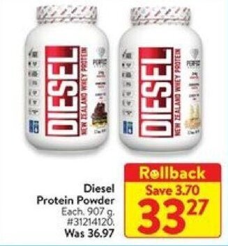 Walmart Diesel Protein Powder offer