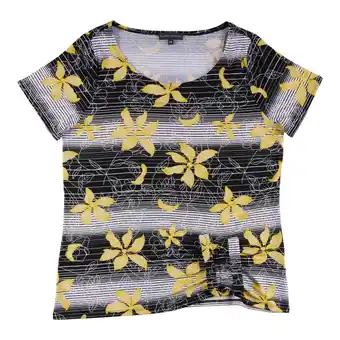Giant Tiger Classic editions women's summer look printed short sleeve t-shirt with bottom detailing offer