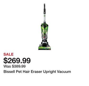 TSC Stores Bissell pet hair eraser upright vacuum offer