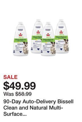 TSC Stores 90-day auto-delivery bissell clean and natural multi-surface formula (4-pack) offer