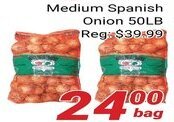 Nations Fresh Foods Medium Spanish Onion 50LB offer