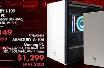 Canada Computers ARMOURY A-104 Gaming PC offer