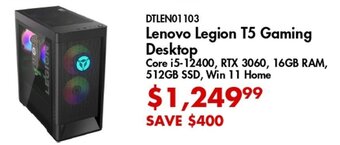 Lenovo Legion T5 Gaming Desktop