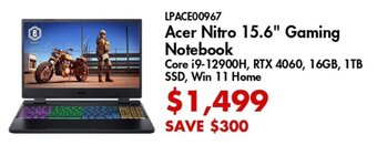 Acer Nitro 15.6" Gaming Notebook