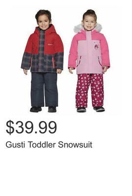 Costco Gusti toddler snowsuit offer