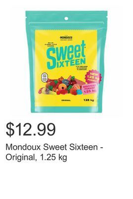 Costco Mondoux sweet sixteen - original, 1.25 kg offer
