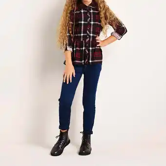 Giant Tiger Bella & birdie girl's north country plaid peplum top offer