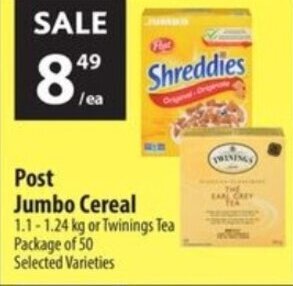 Co-op Post Jumbo Cereal offer