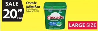 Co-op Cascade ActionPacs offer