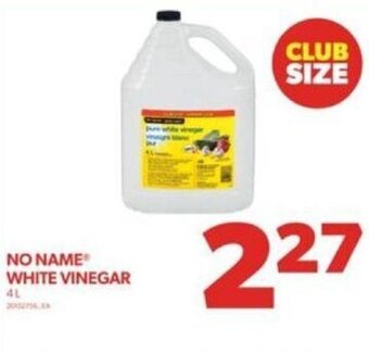 Real Canadian Superstore NO NAME WHITE VINEGAR 4L offer
