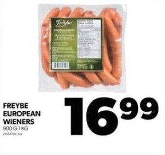 Real Canadian Superstore FREYBE EUROPEAN WIENERS 900G-1KG offer
