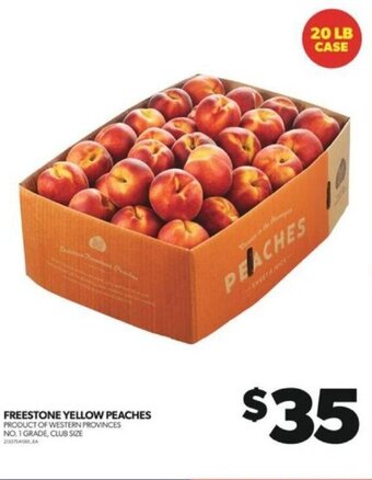 Real Canadian Superstore FREESTONE YELLOW PEACHES offer