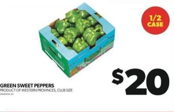 Real Canadian Superstore GREEN SWEET PEPPERS offer