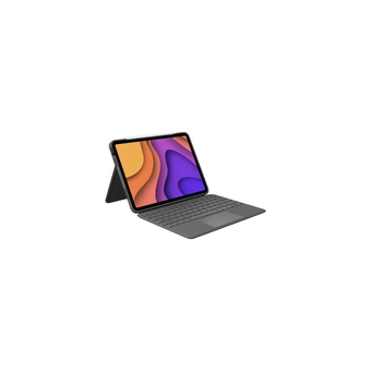 Best Buy Logitech folio touch keyboard/cover case (folio) apple, logitech ipad air (4th generation) tablet - oxford gray offer