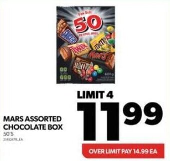 Real Canadian Superstore MARS ASSORTED CHOCOLATE BOX 50'S offer