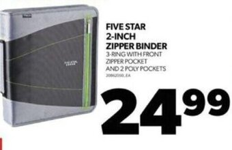 Real Canadian Superstore FIVE STAR 2-INCH ZIPPER BINDER offer