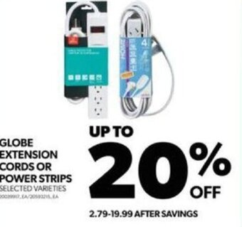 Real Canadian Superstore GLOBE EXTENSION CORDS OR POWER STRIPS SELECTED VARIETIES offer