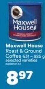 Real Canadian Superstore Maxwell House Roast & Ground Coffee 631-925 g offer
