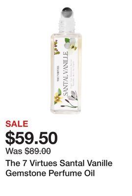 Sephora The 7 virtues santal vanille gemstone perfume oil offer