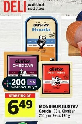 IGA MONSIEUR GUSTAV Gouda offer