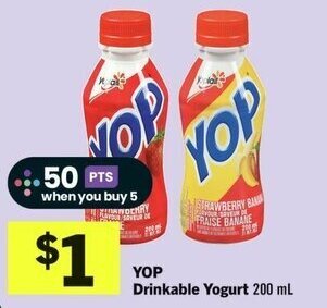IGA YOP Drinkable Yogurt 200 mL offer