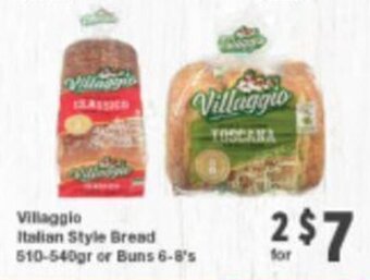 Quality Foods Villaggio Italian Style Brend or Buns offer