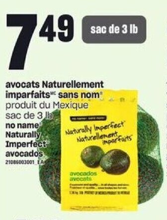 Provigo No name Naturally Imperfect avocados offer