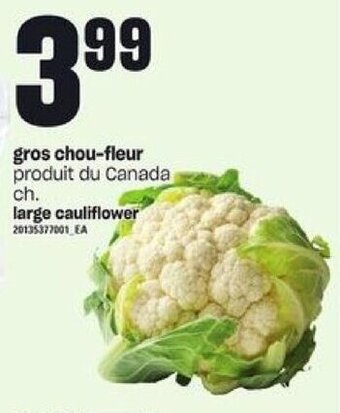 Provigo Large cauliflower offer